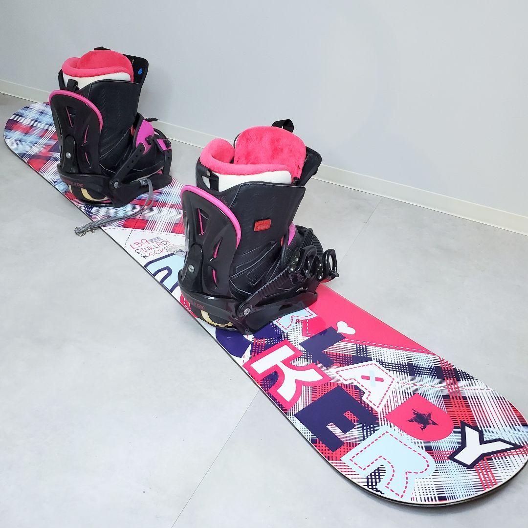 【即滑走OK】kissmark×SALOMON スノボ3点セット 139cm