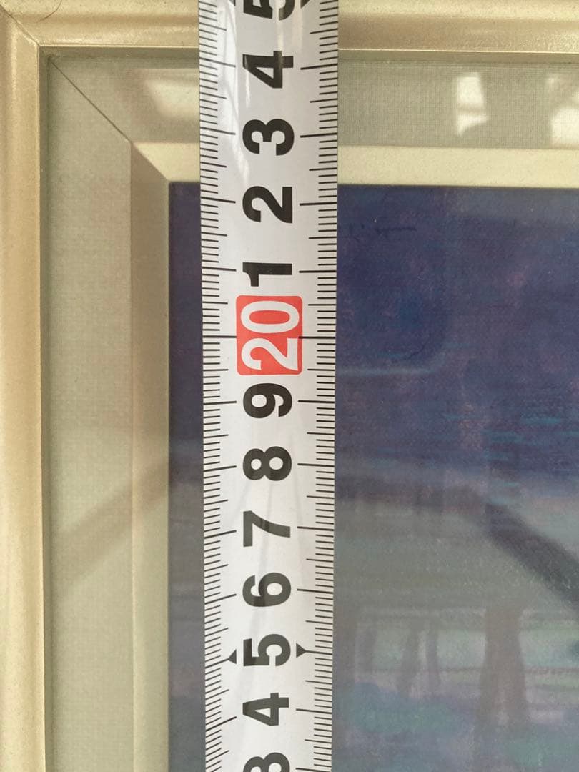 富谷一明　油彩 馬 シルバーフレーム