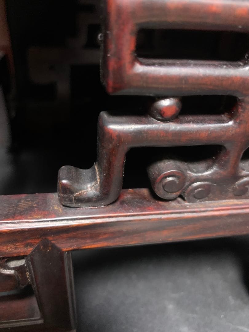 花台 中国 古唐木紫檀製 花台飾台香炉台 中国美術 日本美術