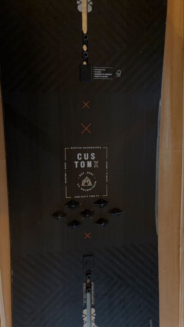 BURTON CUSTOM X 162cm ブラック　Camber