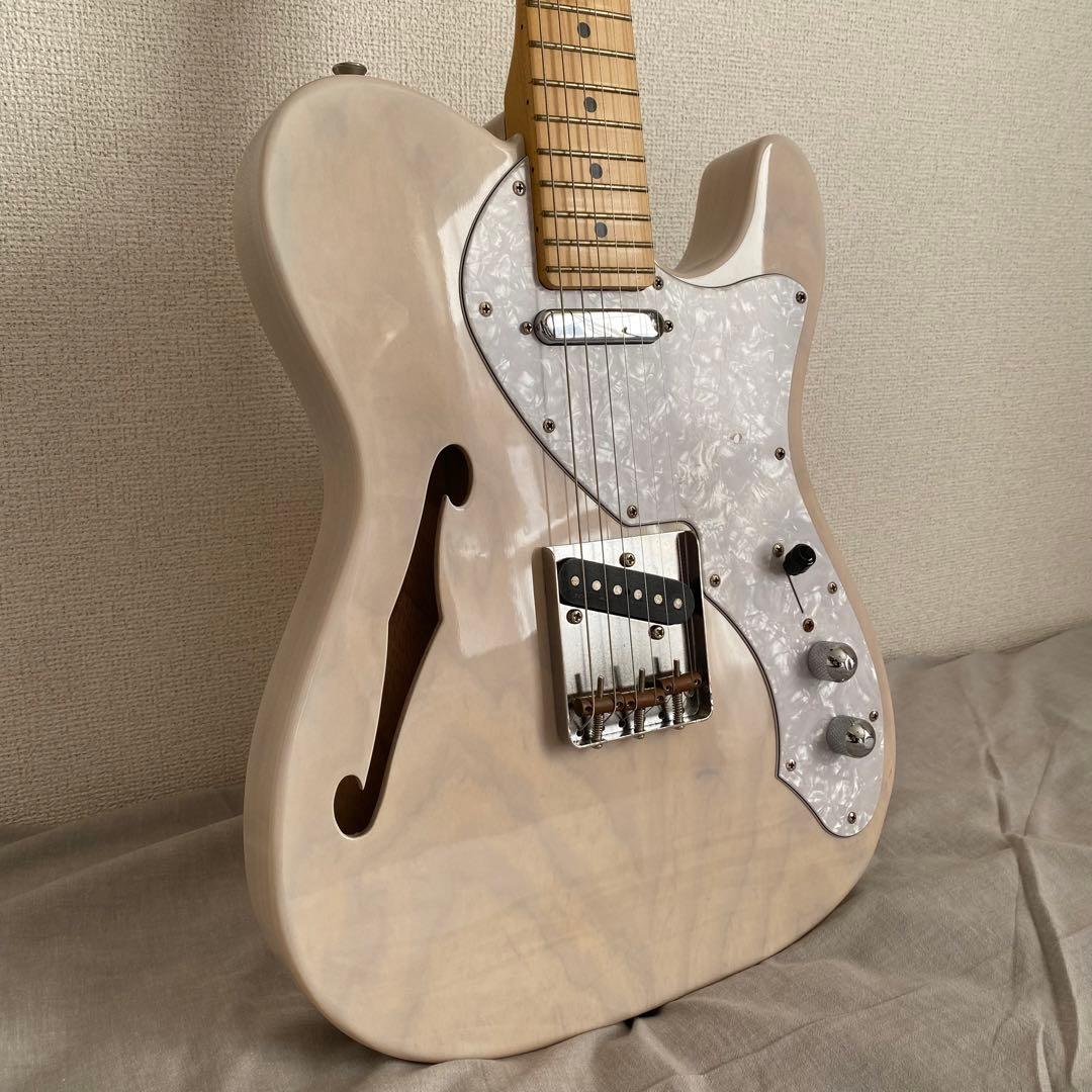 ギター FUJIGEN Telecaster Thinline white