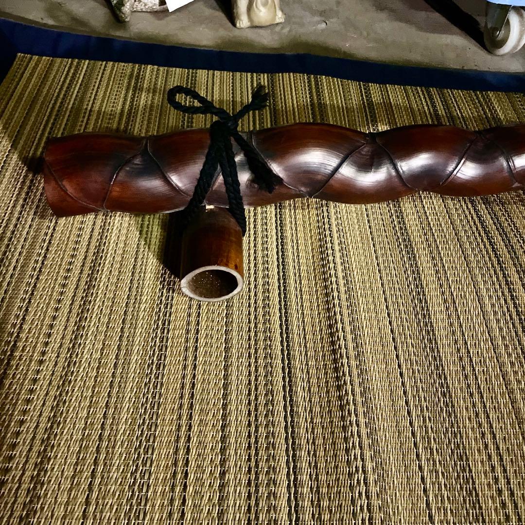 茶道具 亀甲竹 結界 炉屏 煎茶 煤竹