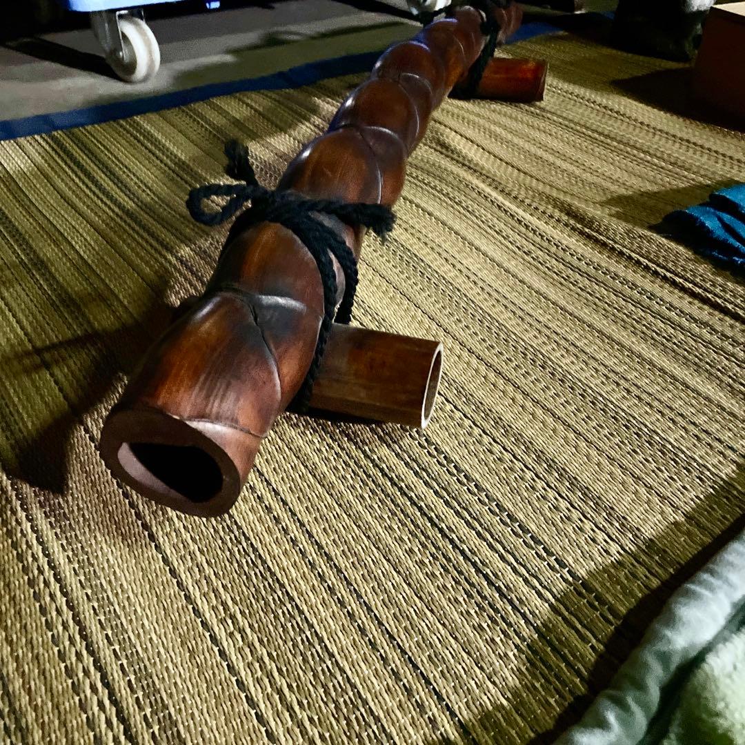 茶道具 亀甲竹 結界 炉屏 煎茶 煤竹