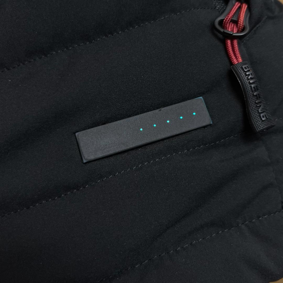 BRIEFING GOLF TAION 電熱 ダウン M 黒