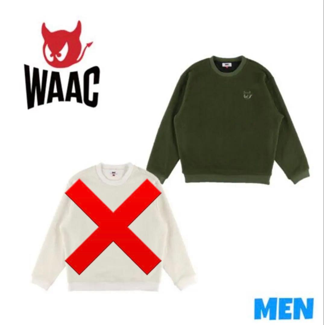 【新品】WAACゴルフ ワック リサイクルボアフリース長袖プルオーバー カーキ