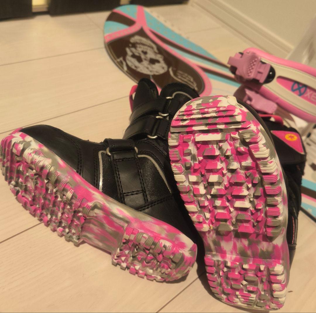 XERES 　板　3点セット　板118cm　靴21cm　キッズ　送料無料