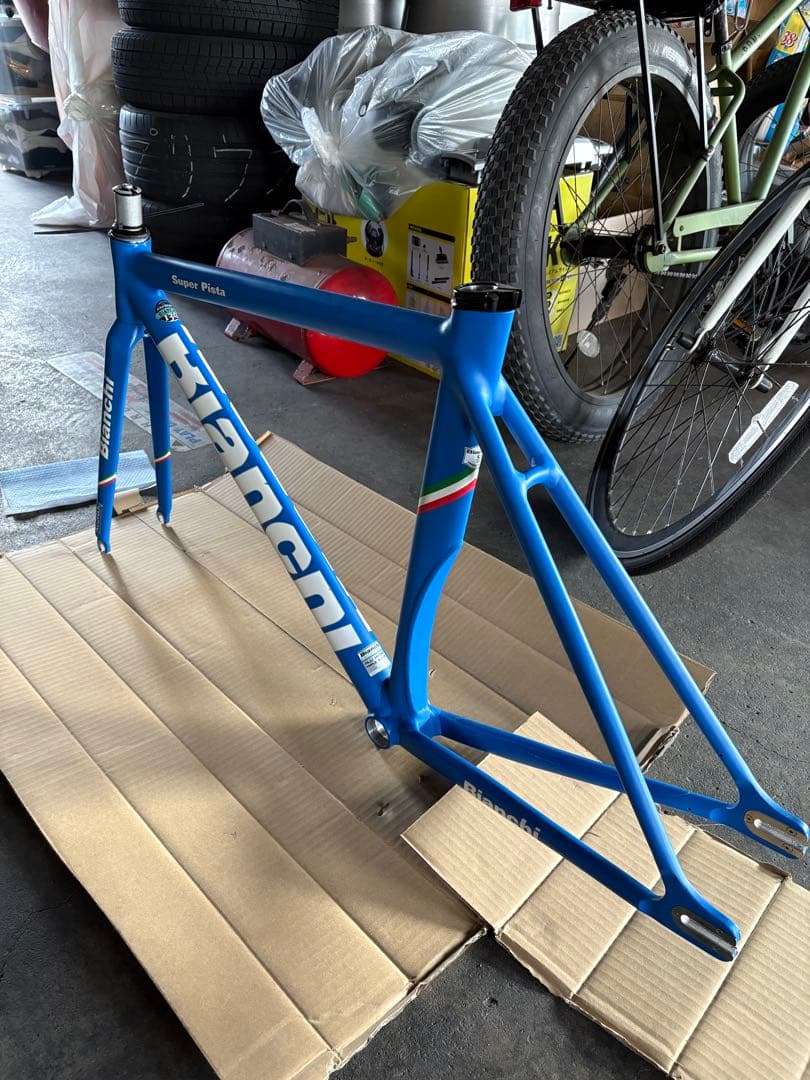 あ　さん専用bianchi super pista Azzurro 51cm