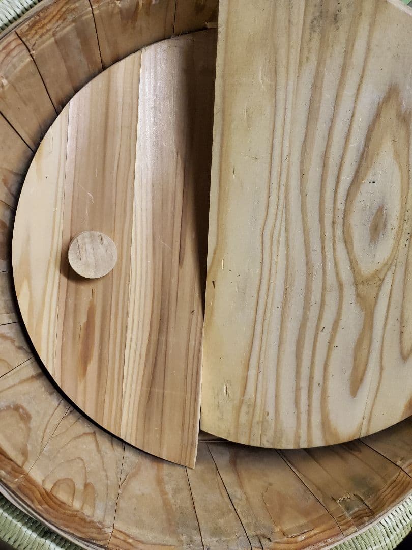 De　酒樽　薦被り　四斗樽　二斗　空樽　蓋セット