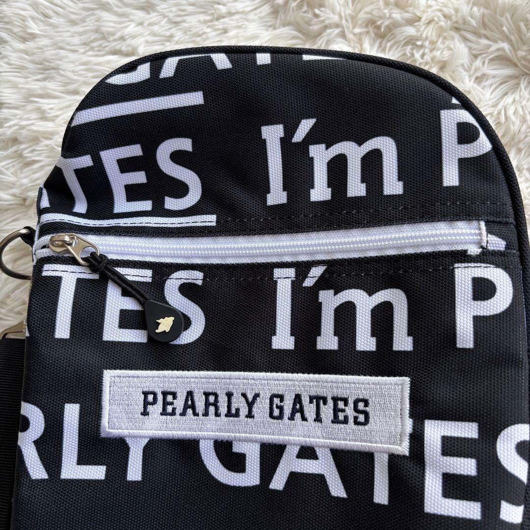 (美品) パーリーゲイツ クラブケース 総柄 ブラック