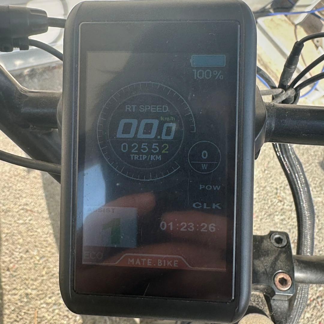 MATE.BIKE 電動アシスト 折りたたみ ファットバイク 20インチ 黒