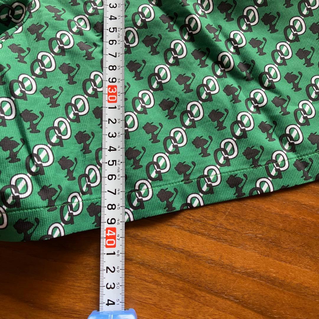 SNOOPY 緑色ポロシャツ・ショートパンツセット