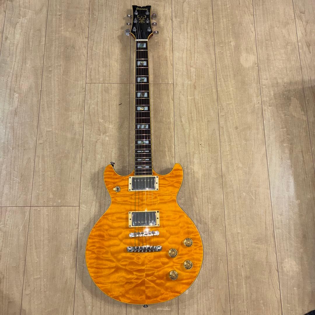 超希少　アイバニーズ　レスポールダブルカッタウェイタイプ　メンテ済み