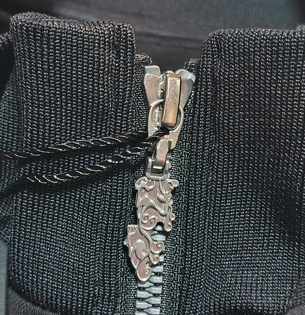 ダンスウィズドラゴン ジャケット 黒 ストレッチ ダンボール ジャージ 上着