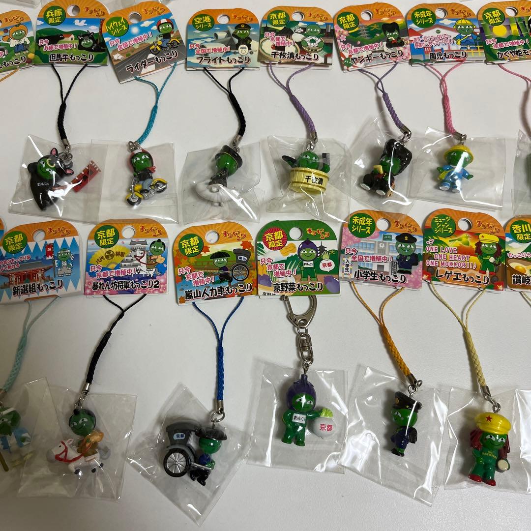ご当地 まりもっこり　ストラップ　マスコット　キーホルダー　根付け　40点セット