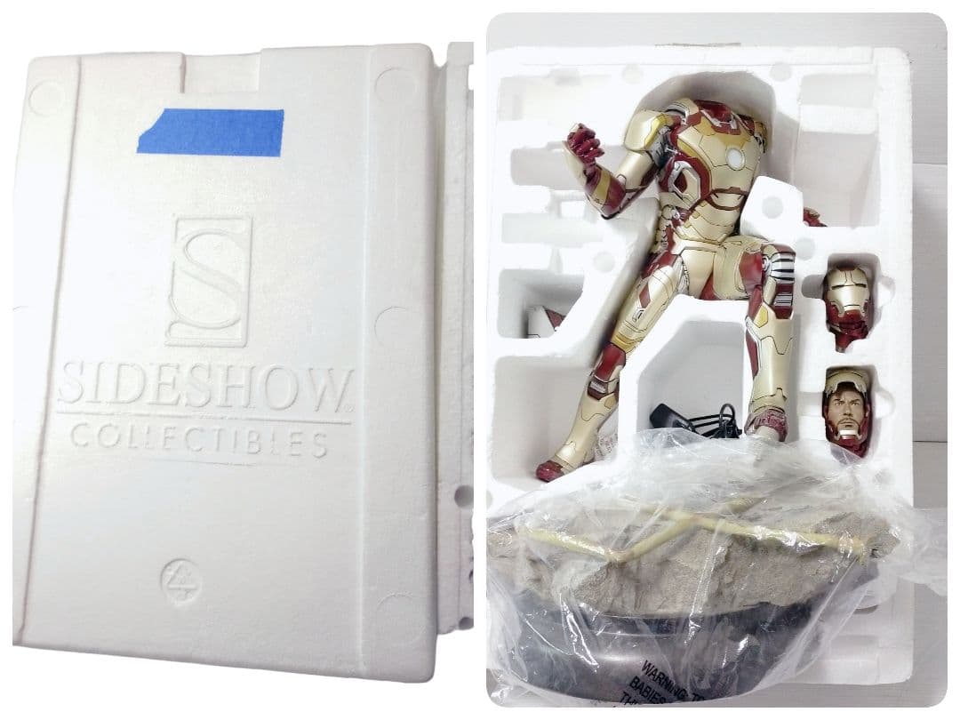 【激レア-箱有り・点灯確認済】アイアンマン　フィギュア　サイドショウ　マーク42