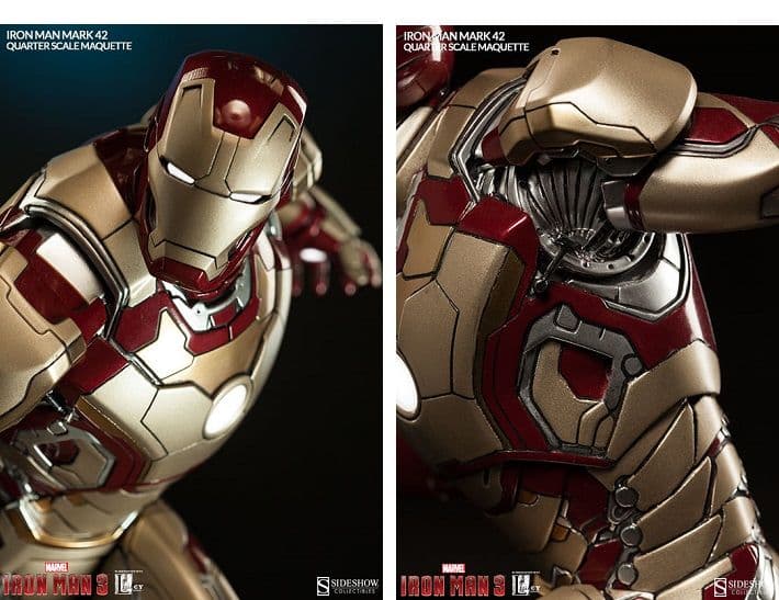 【激レア-箱有り・点灯確認済】アイアンマン　フィギュア　サイドショウ　マーク42