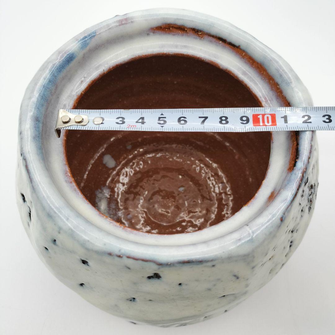 761　水指　白萩　鬼萩水指　宇田川聖谷　茶道具　茶道　古物