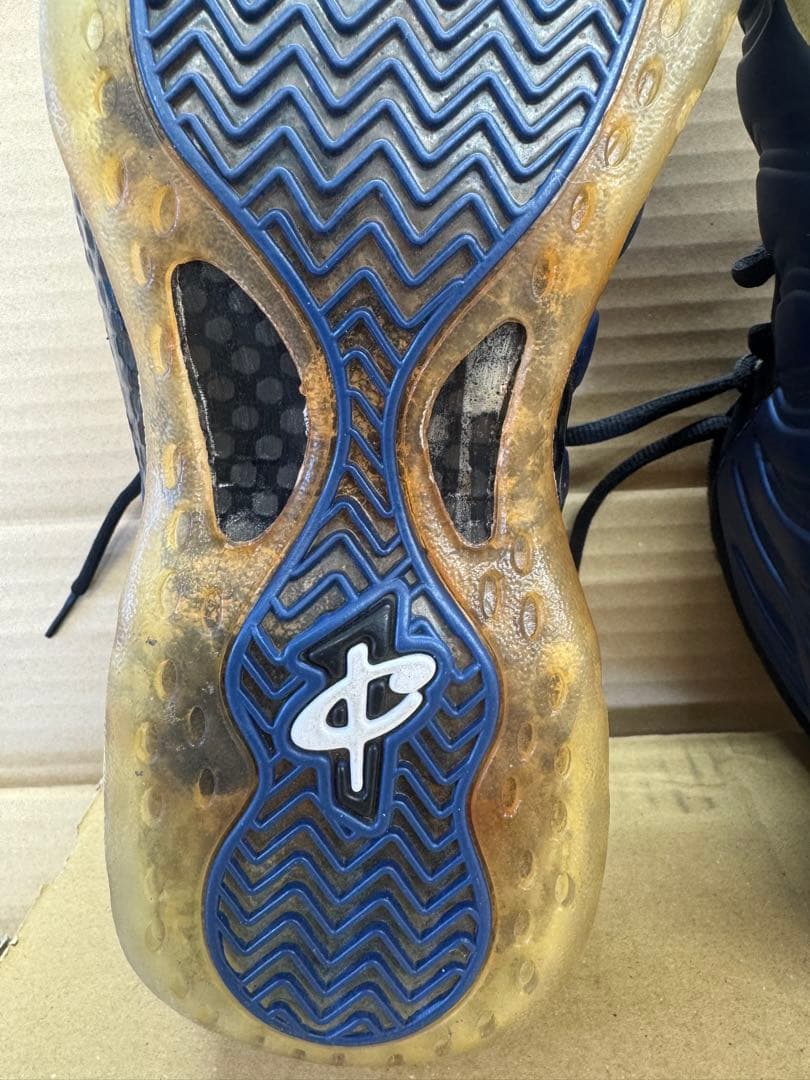 Nike Foamposite ブルー/ブラック シューズ27cm(説明必読)