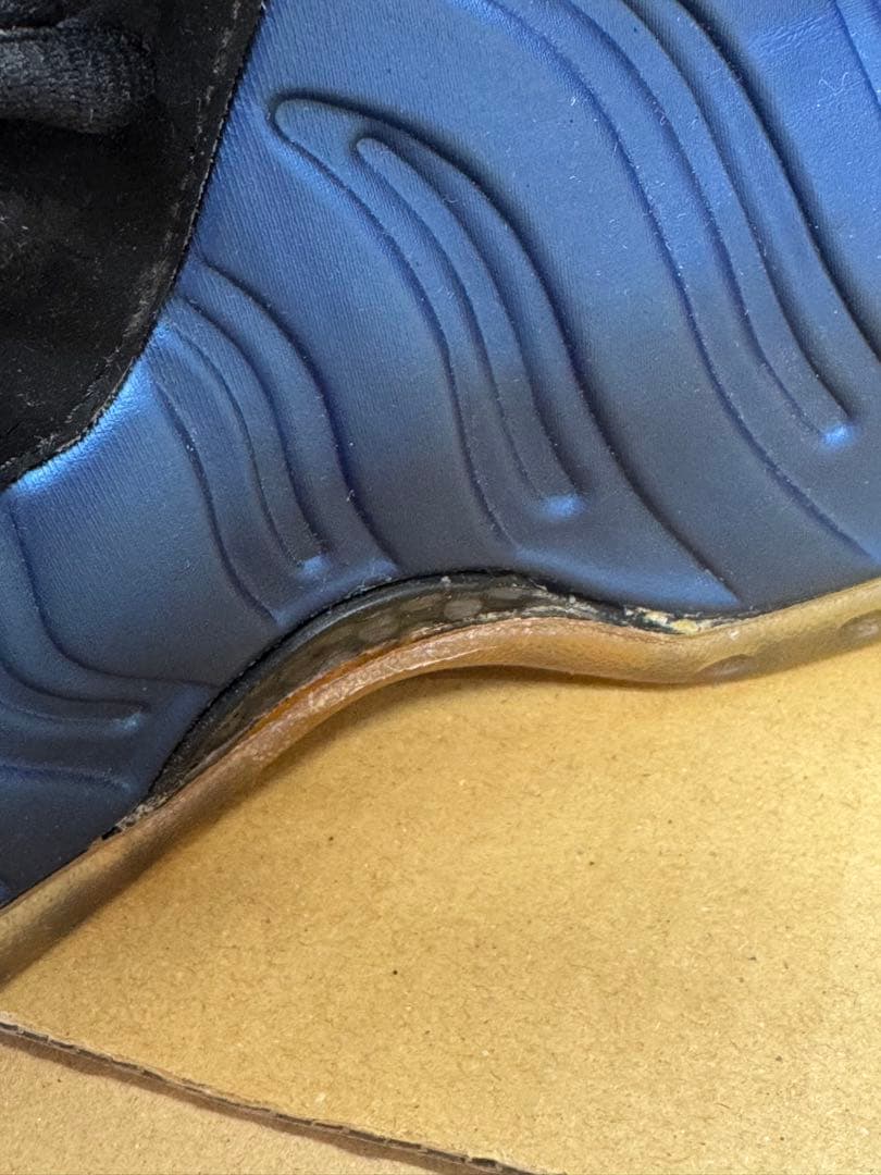 Nike Foamposite ブルー/ブラック シューズ27cm(説明必読)