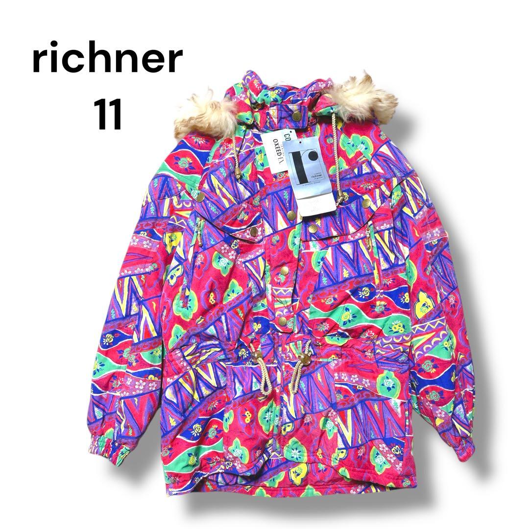 ［タグ付］リヒナー　スキーウェア　１１　撥水加工　総柄　定価44,000円