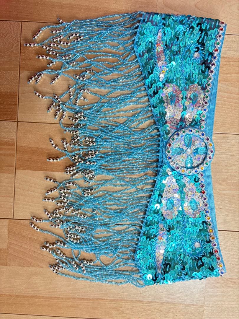 【3点セット/オリエンタルベリーダンス】水色セットアップ ダンス