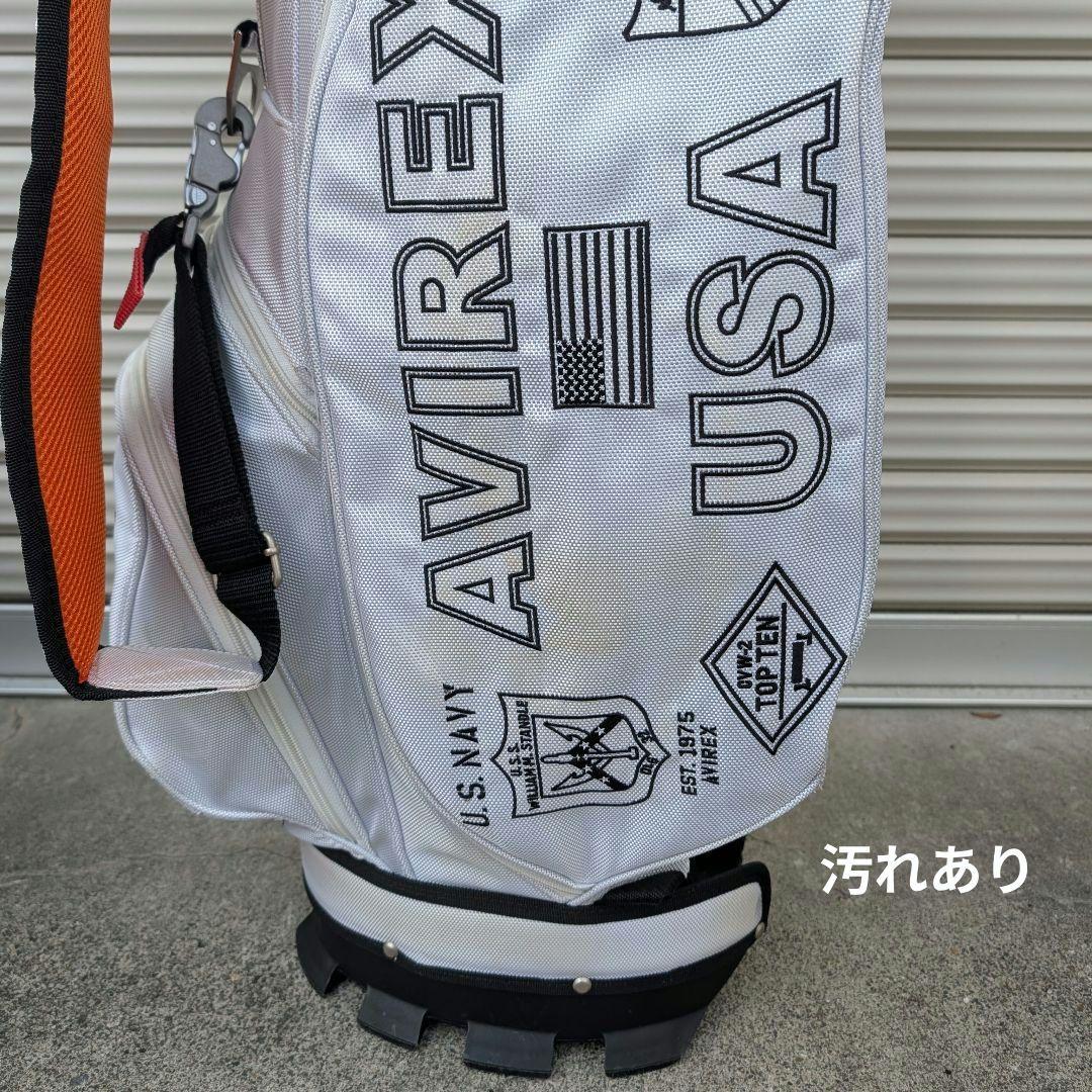 AVIREXキャディバッグ セルフスタンド付＋ヘッドカバー7点セット