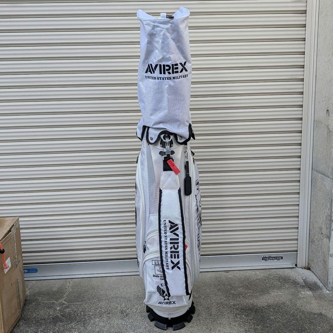 AVIREXキャディバッグ セルフスタンド付＋ヘッドカバー7点セット