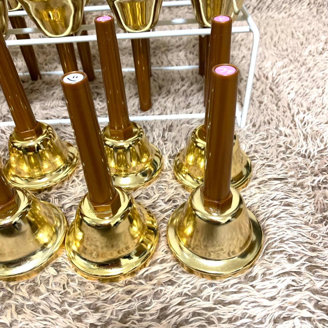 美品 ウチダミュージックベル27音 ゴールド 純正ケース付