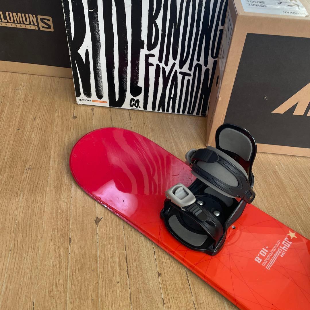 JOYRIDE×IGNIO　キッズスノーボード　108cm　バイン付3点セット