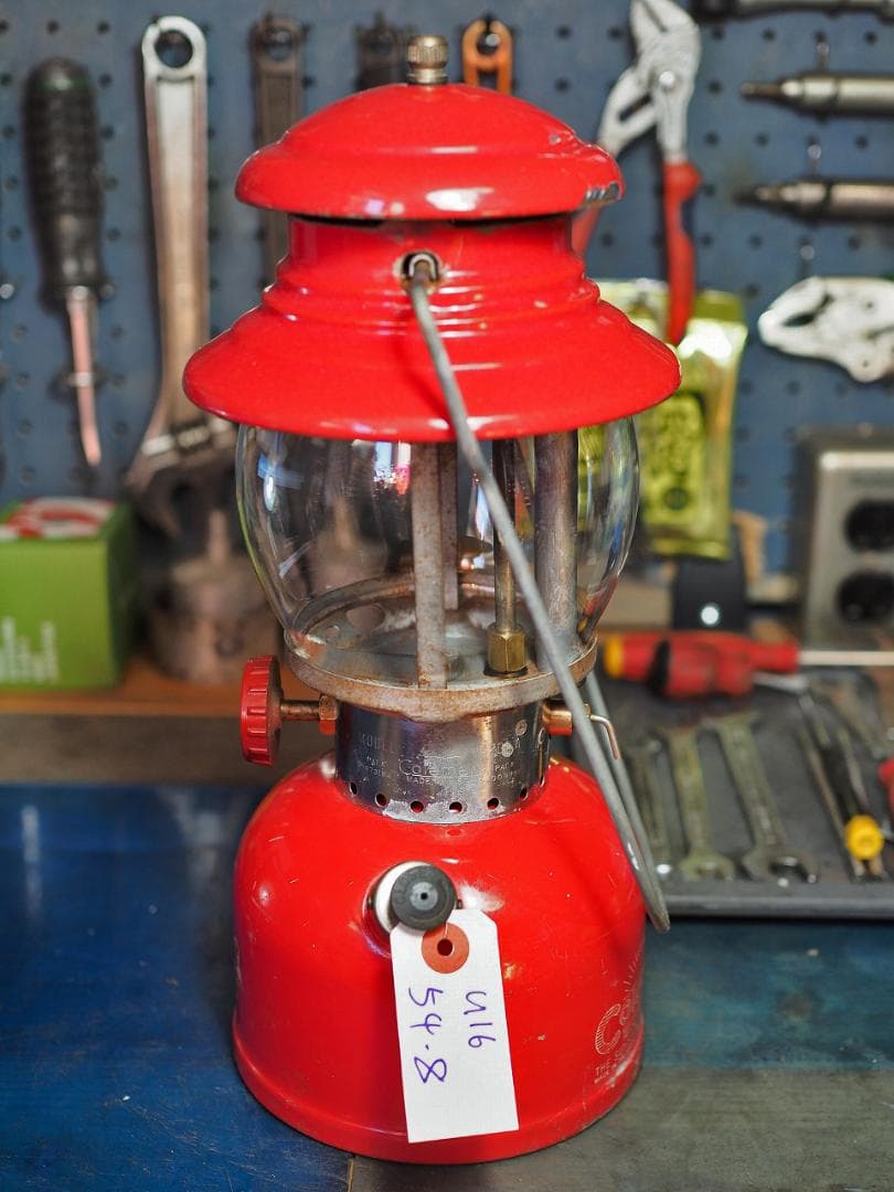 陶器バーナー1954年8月 コールマン 200A ランタンイエローボーダーu16
