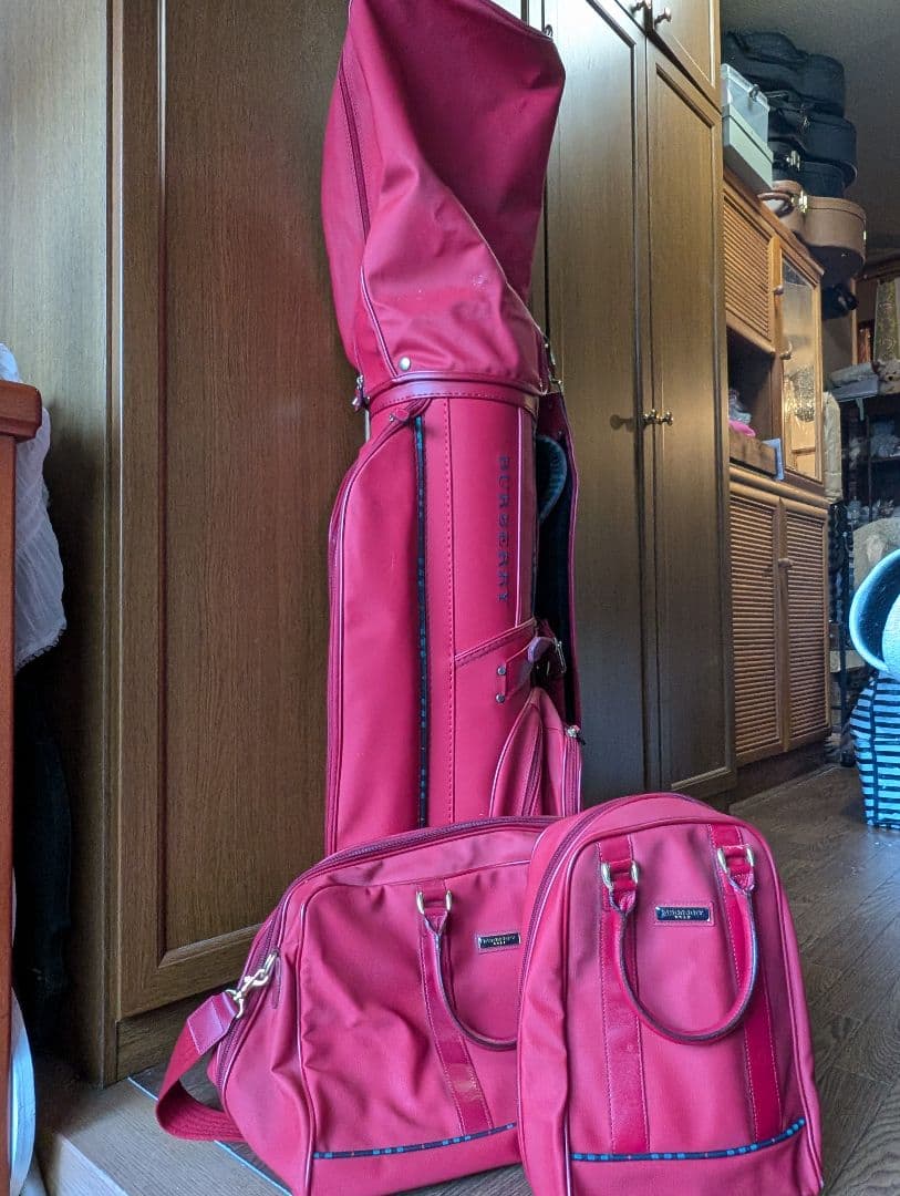 BURBERRY　GOLF　キャディーバッグ、バッグ、シューズバッグ3点セット