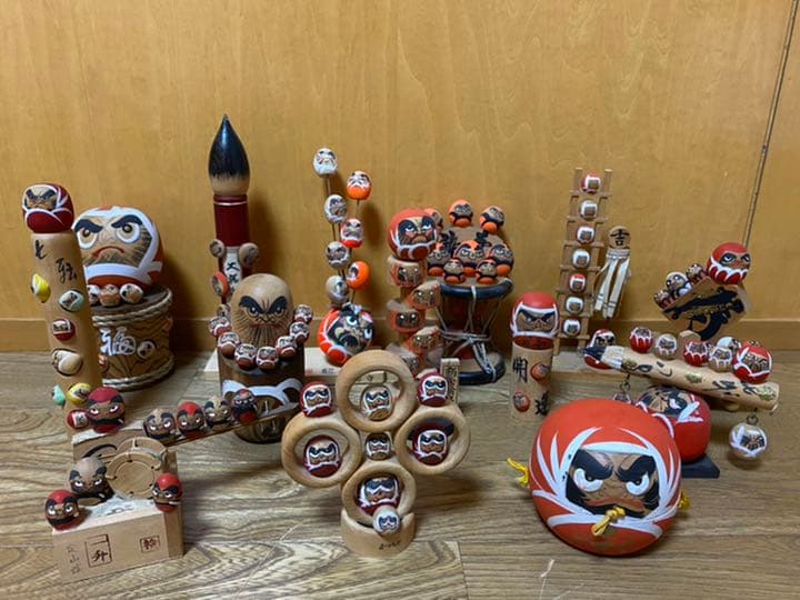 希少 だるま 大量 約50点 日本各地 1960年代 達磨 郷土玩具 民芸品