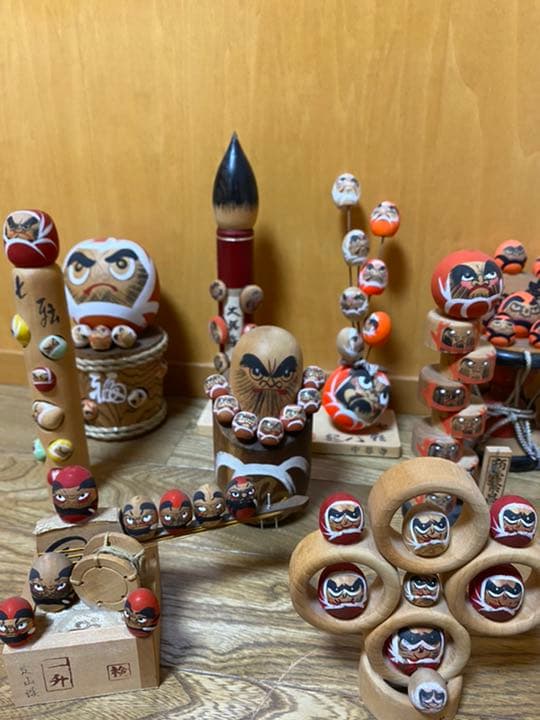 希少 だるま 大量 約50点 日本各地 1960年代 達磨 郷土玩具 民芸品