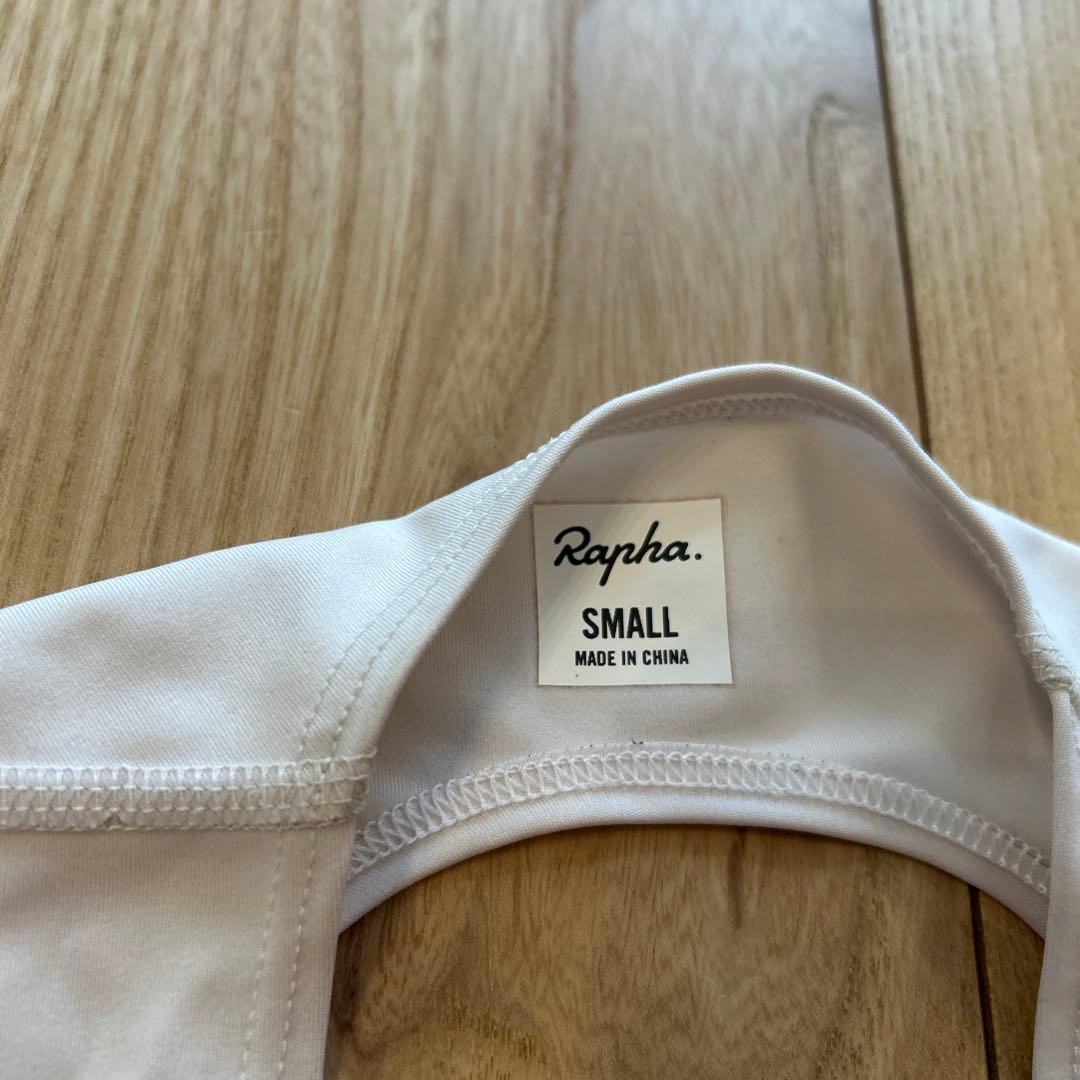 【中古品】Rapha ビブタイツ Sサイズ ホワイト/ブラック