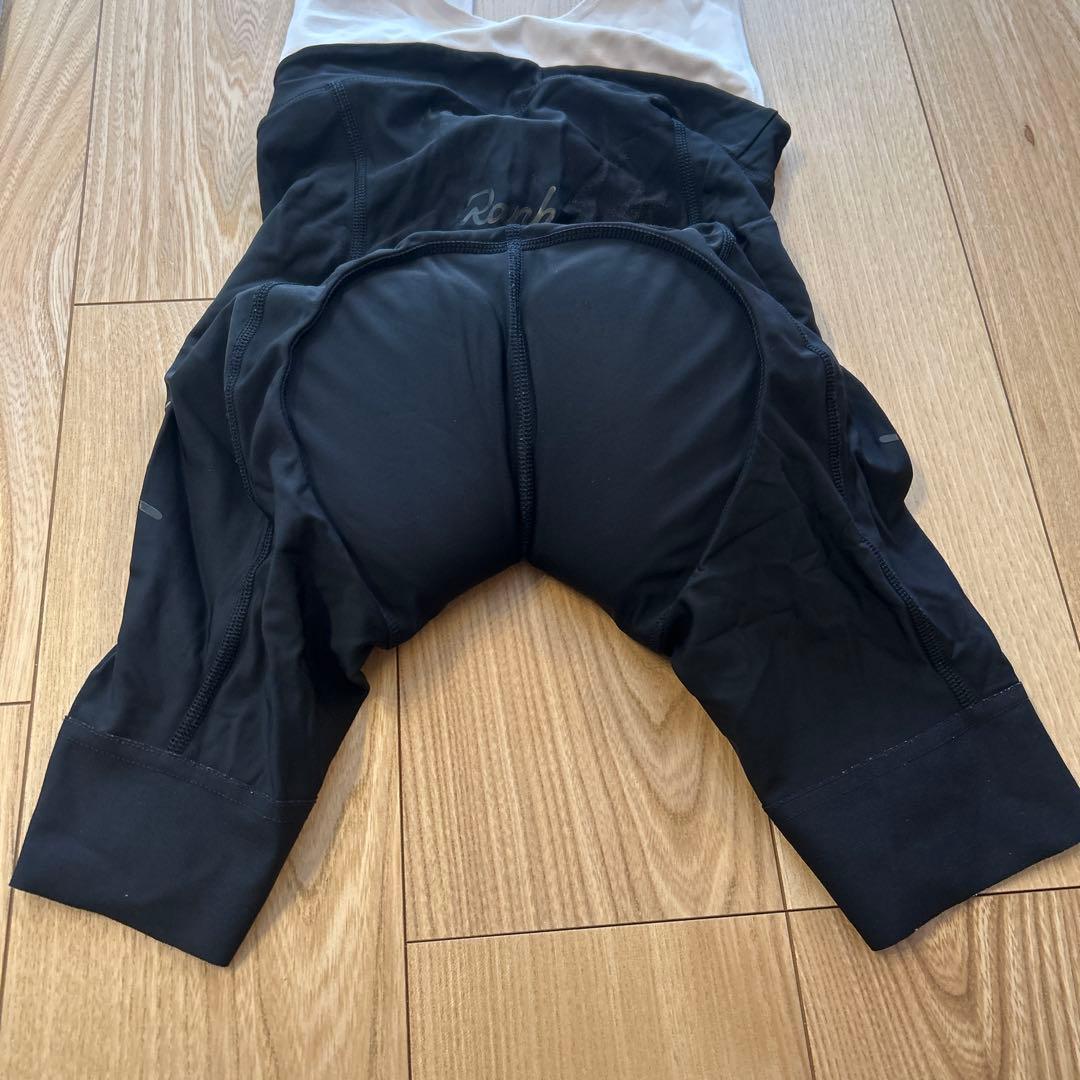 【中古品】Rapha ビブタイツ Sサイズ ホワイト/ブラック