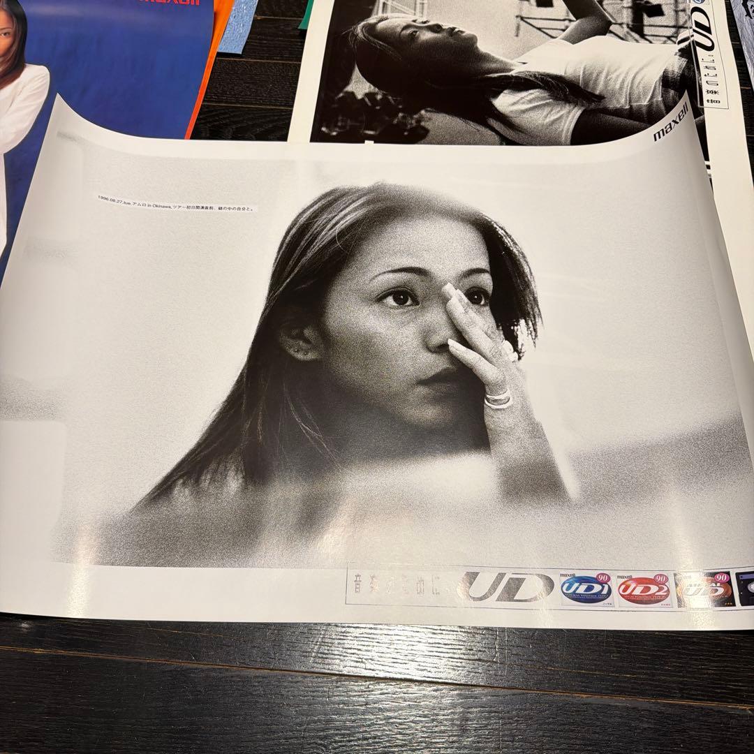 安室奈美恵　12種類　A2サイズ　ポスター　当時品　マクセル　非売品