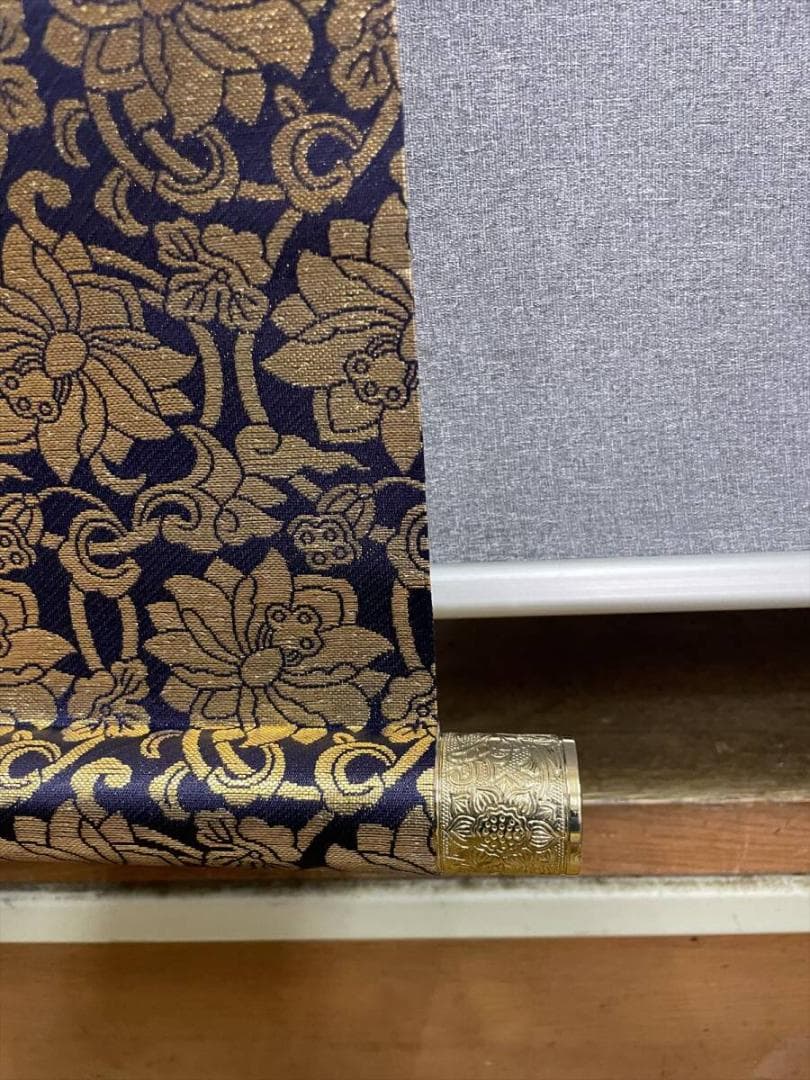 限定値下　模写　長期保管品　掛軸　煩悩即菩提　真如　尺五立　5769