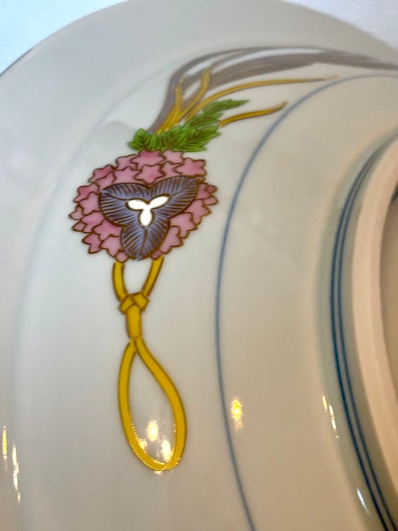 #皇太后陛下御麗筆「雛之図」良子女王　九谷焼　大皿