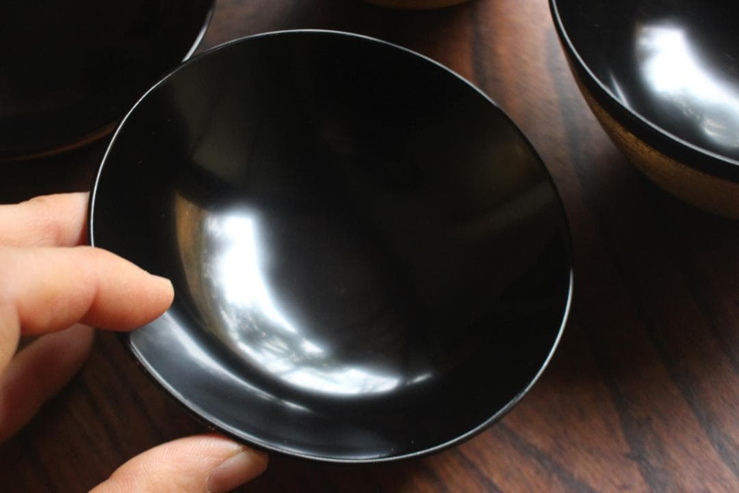 時代逸品！極上金塗糸目の美しいお椀2点（検輪島塗京塗雑煮椀