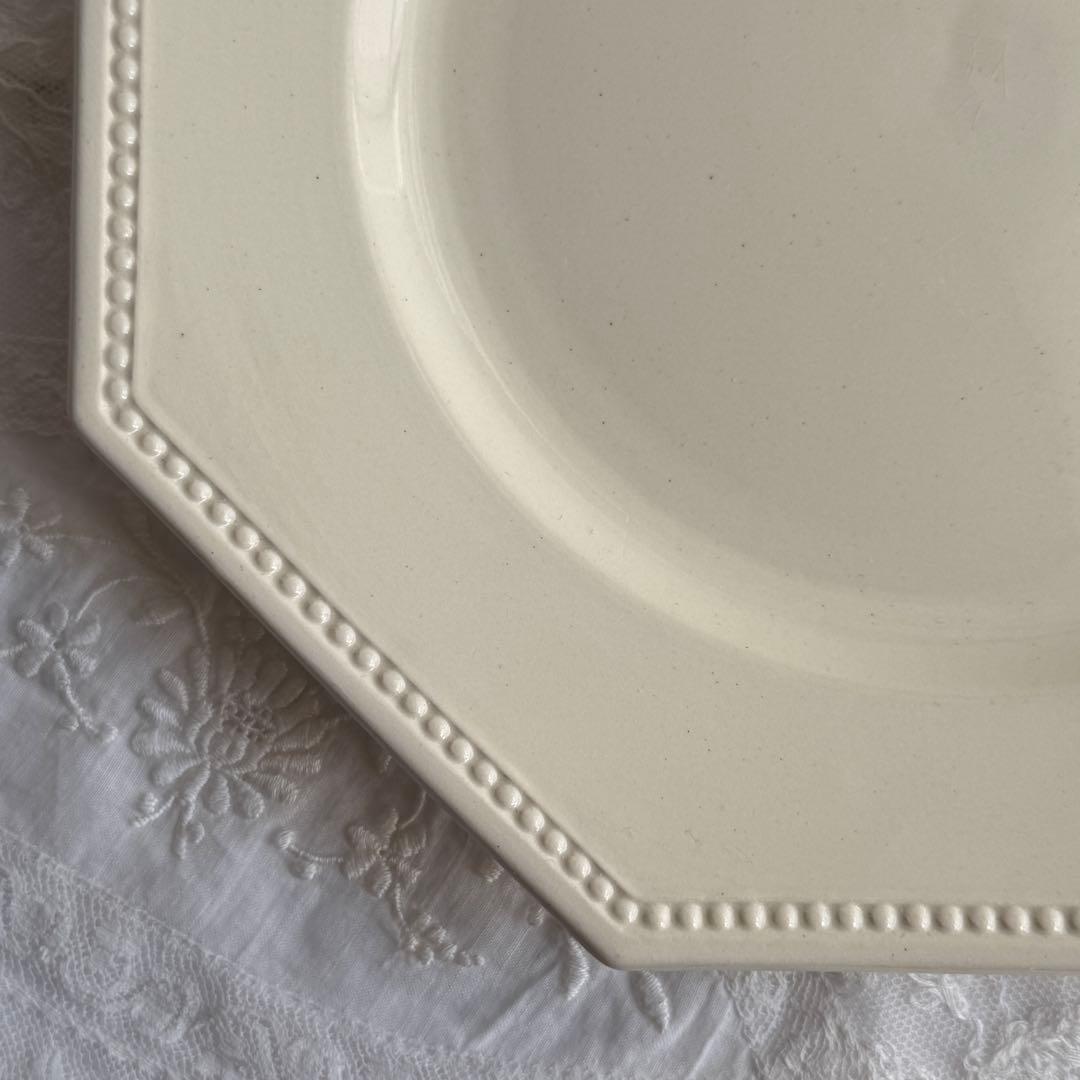 美品　フランスアンティーク　サルグミンヌ　オクトゴナル　デザートプレート