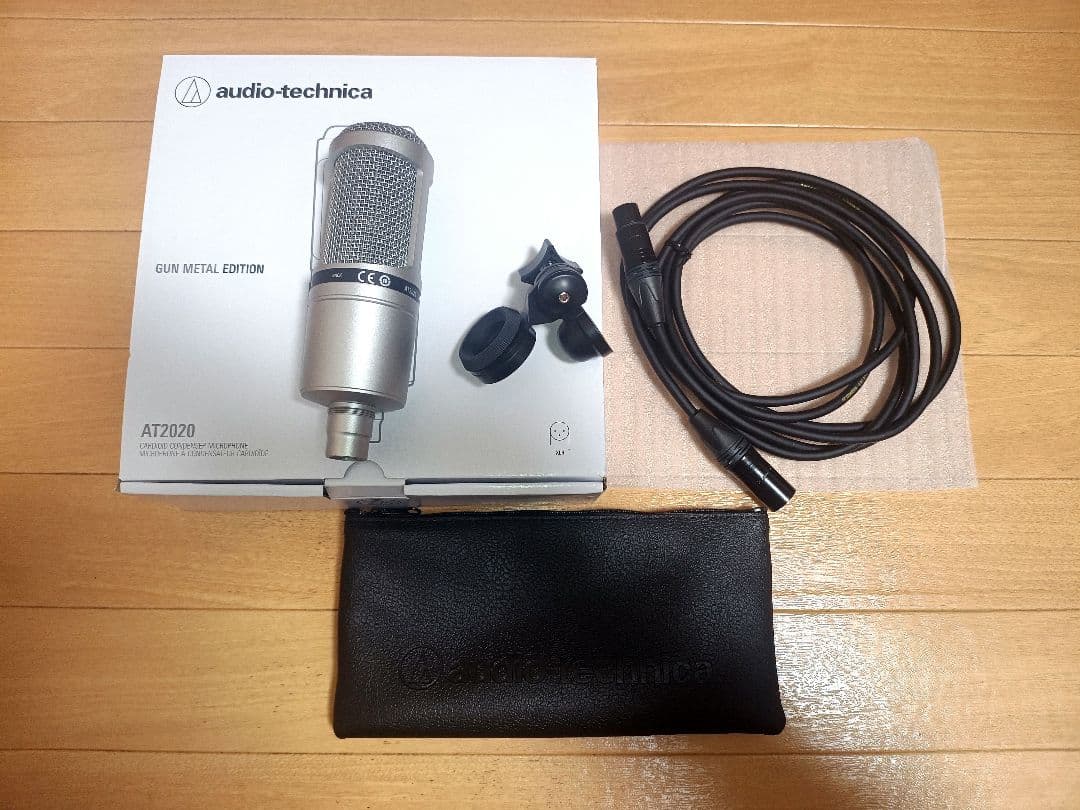 audio-technica　AT2020 コンデンサーマイク　ケーブル付