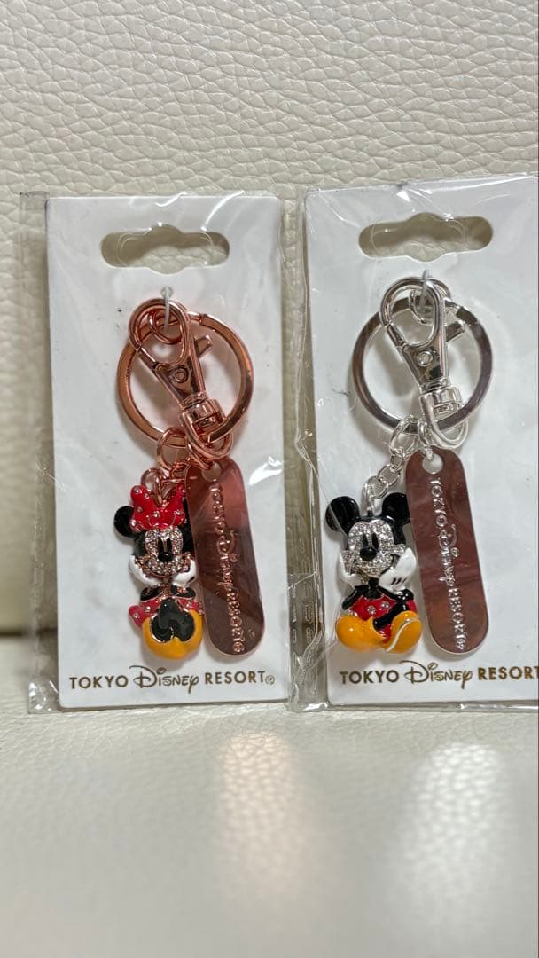 東京ディズニーリゾート ミッキー・ミニー キーホルダー 2個セット