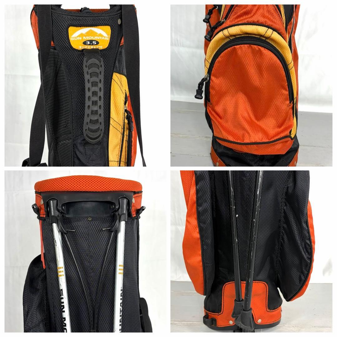 軽量　SUN MOUNTAIN キャディバッグ オレンジ サンマウンテン ゴルフ