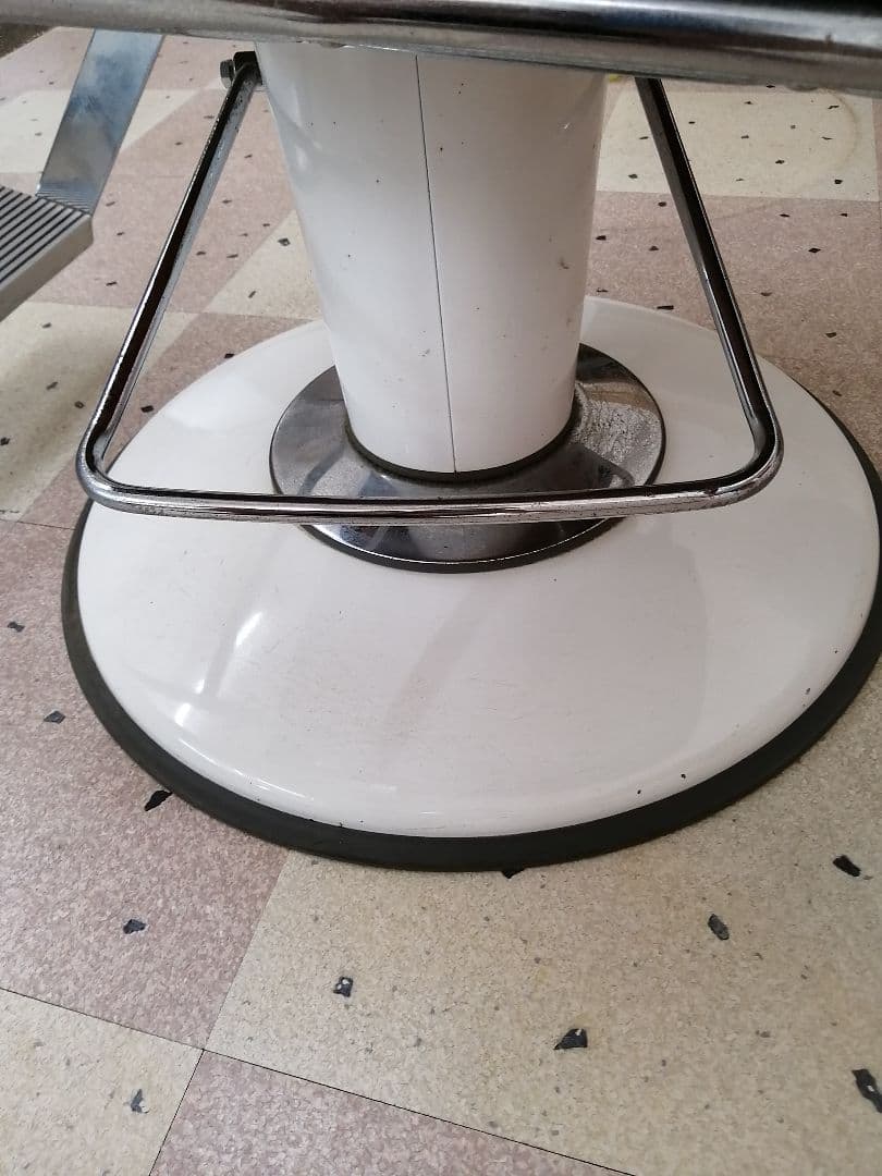 美容院用回転チェア 黒 合成皮革