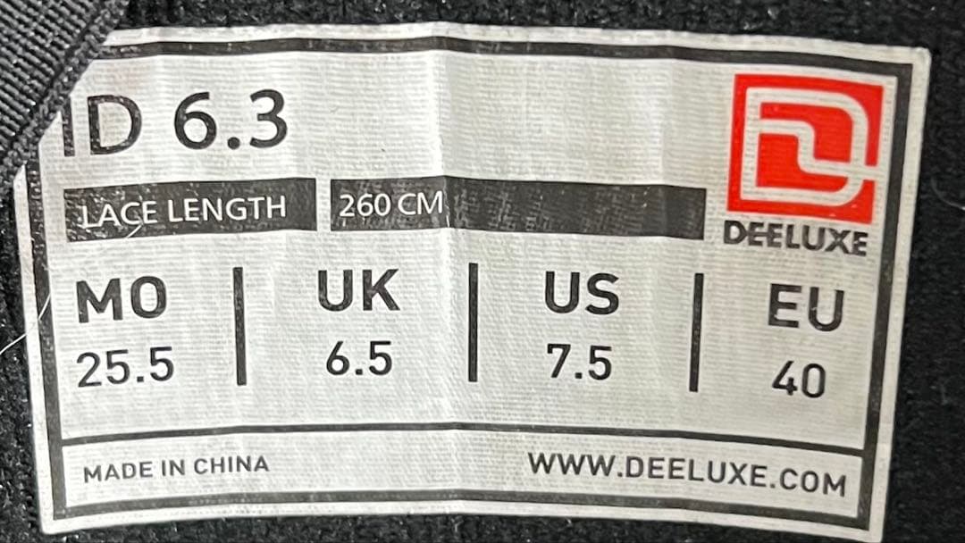【即日発送】DEELUXE スノボブーツ　ID 6.3 アイディー25.5cm
