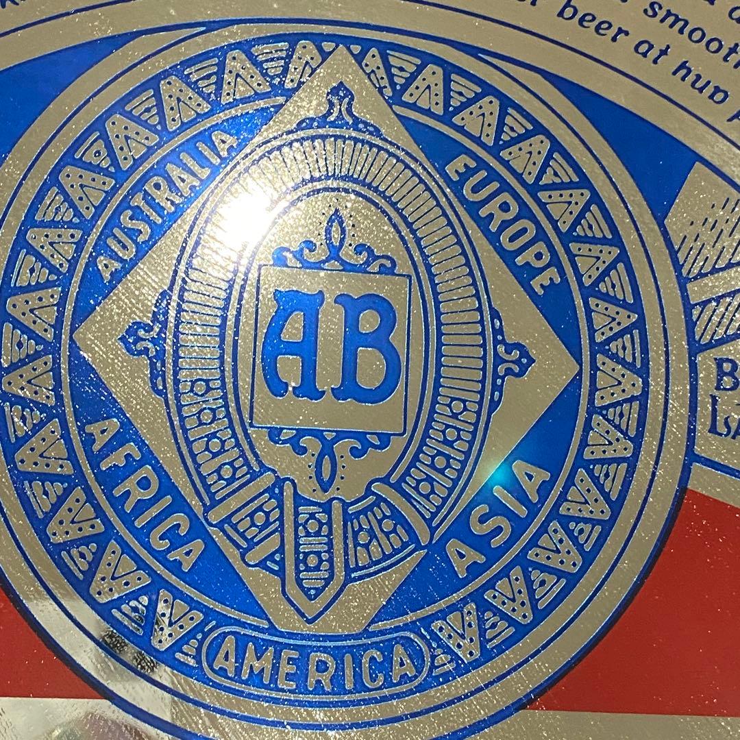 【バドワイザー Budweiser 】パブミラー 看板 アメリカン