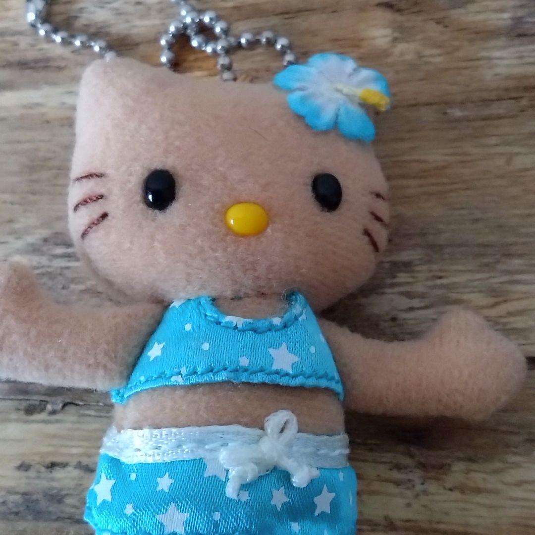 2002年足長ハローキティ 日焼け　色黒　ビキニ ぬいぐるみストラップ