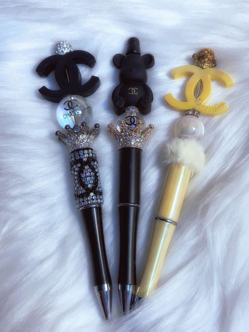 ✧︎*。CHANEL ボールペン 3本セット ブラック ゴールドイエロー