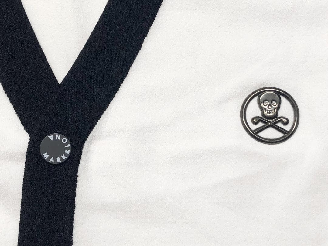 ○★新品未使用　MARK&LONA　マークアンドロナ　カーディガン　48　白