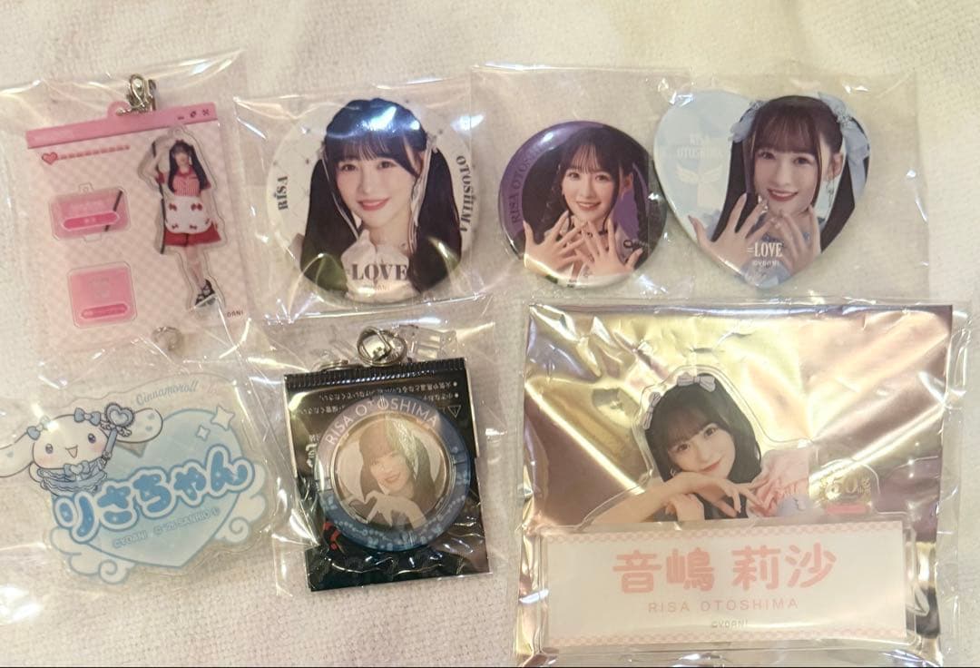 音嶋莉沙 缶バッジ ネームバッジ イコラブ ミニくじ